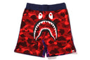CRAZY CAMO SHARK SWEAT SHORTS