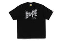 WILD LEOPARD PATTERN BAPE STA LOGO RELAXED FIT TEE