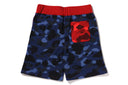CRAZY CAMO SHARK SWEAT SHORTS